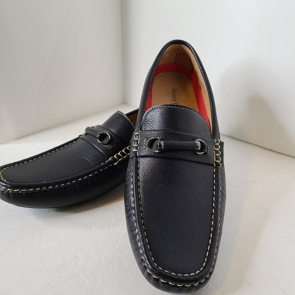 Henry Ferrera Black Slip On's 10.5